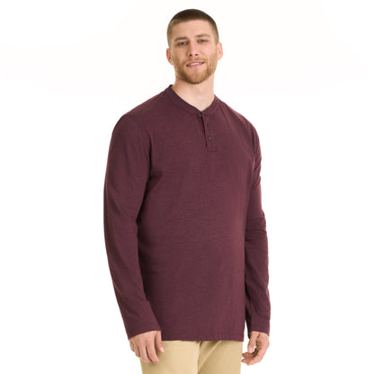 Essential Stain Shield Long Sleeve Henley - Big &amp; Tall