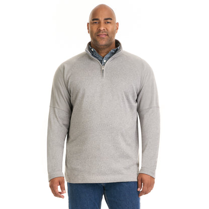 Essential Sweater Fleece Blocked Quarter Zip - Big &amp; Tall