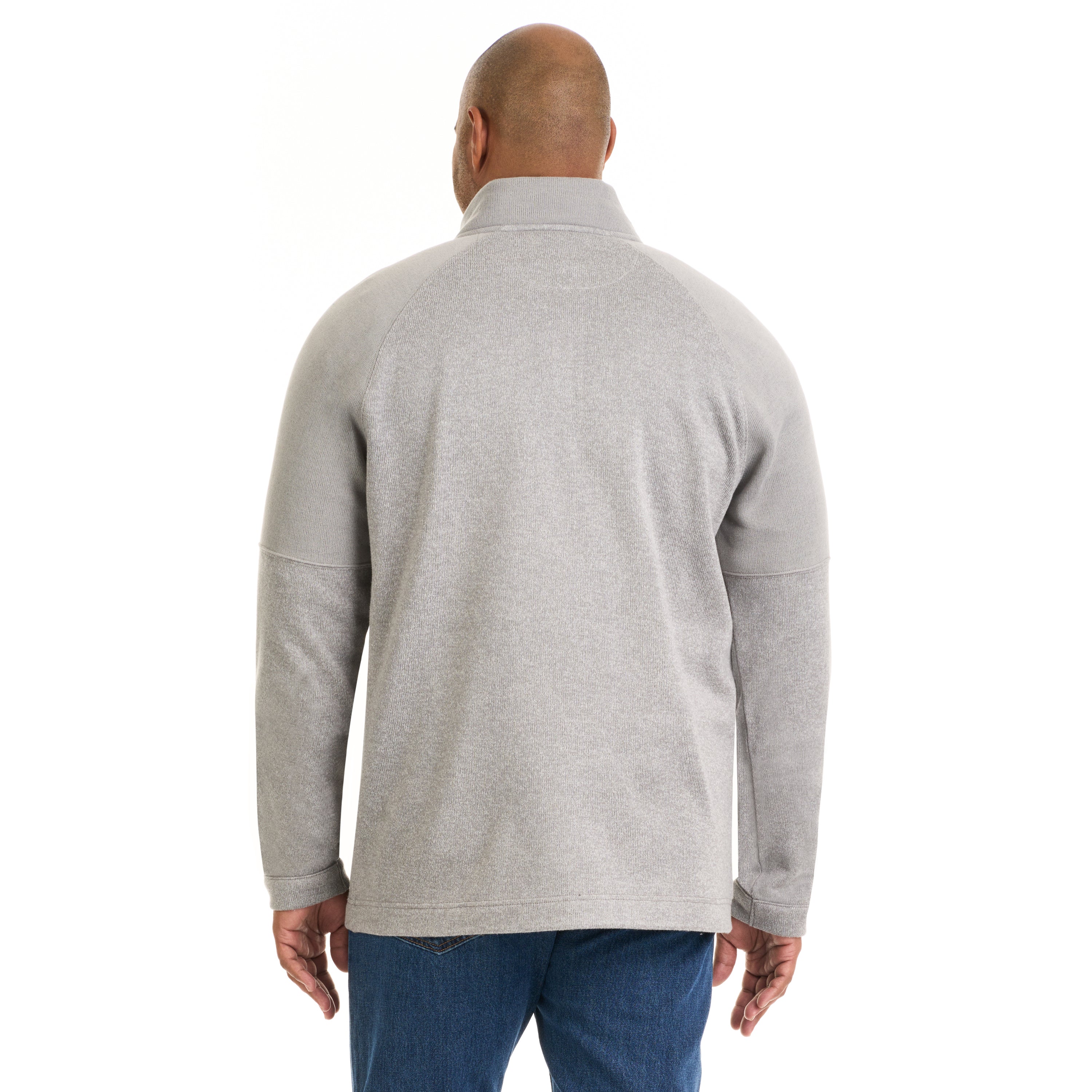 Essential Sweater Fleece Blocked Quarter Zip - Big &amp; Tall