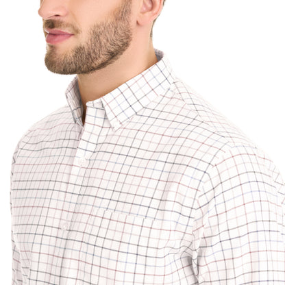 Weekend Twill Long Sleeve Woven Shirt Tattersall - Regular Fit