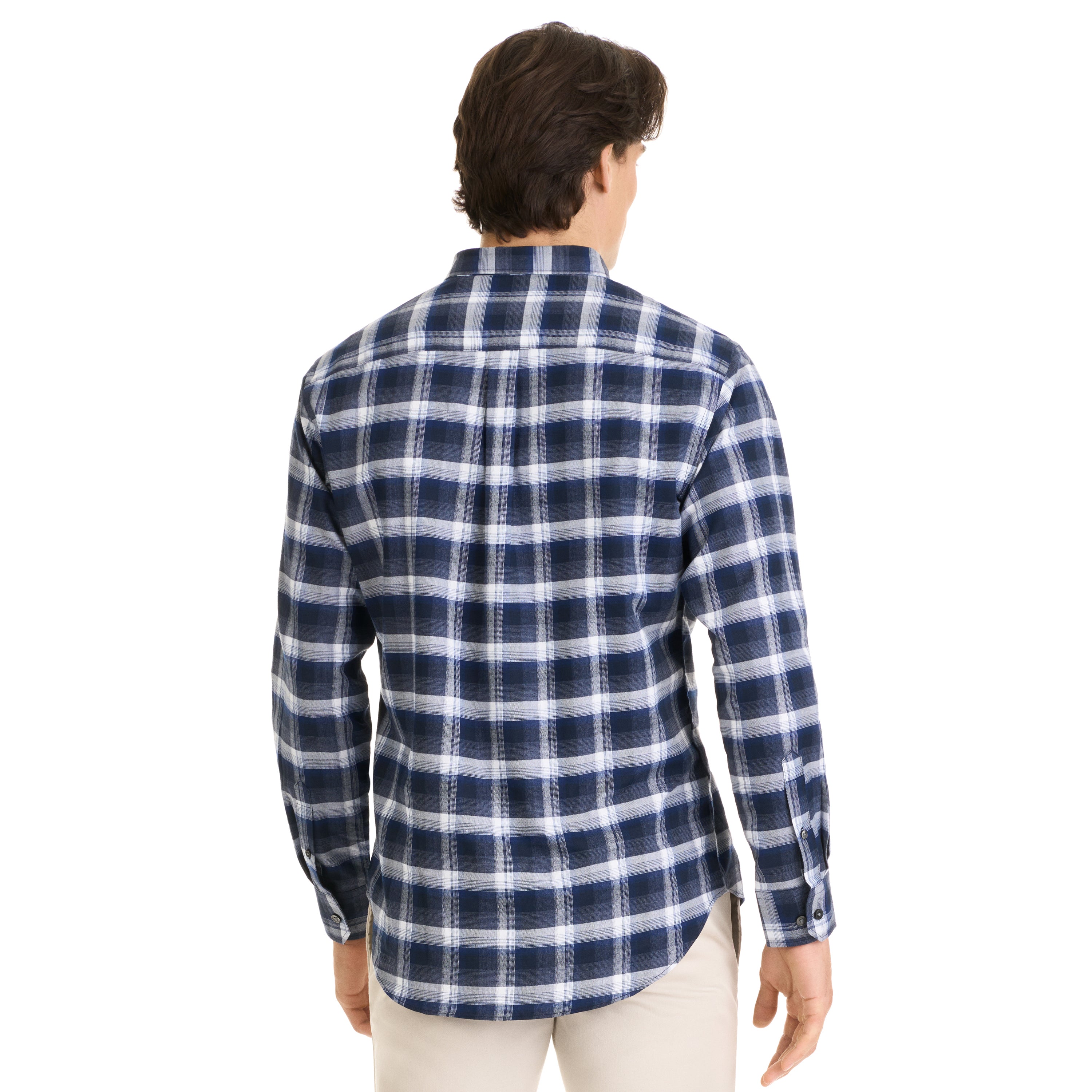 Weekend Twill Long Sleeve Woven Shirt Offset Plaid - Regular Fit