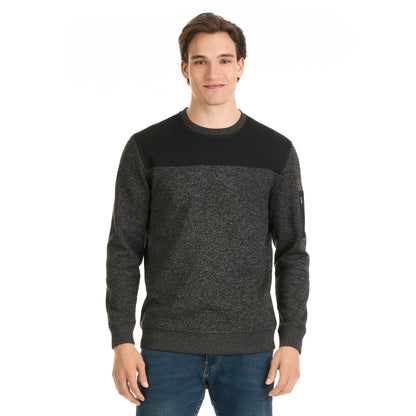 Essential Sweater Fleece Blocked Pocket Crew – Regular Fit