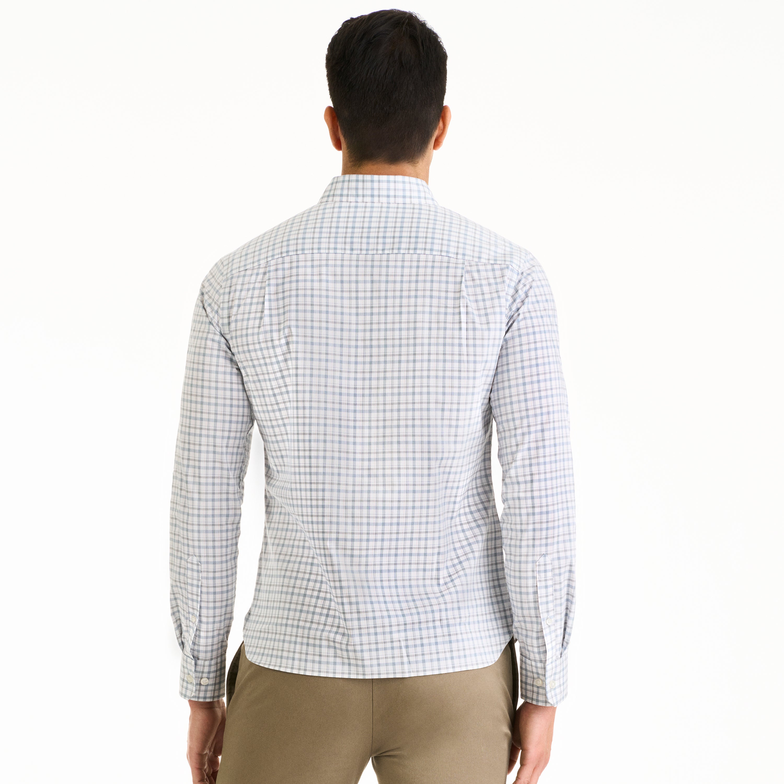 Essential Stain Shield Long Sleeve Shirt Wovens Mini Multi Print - Slim Fit