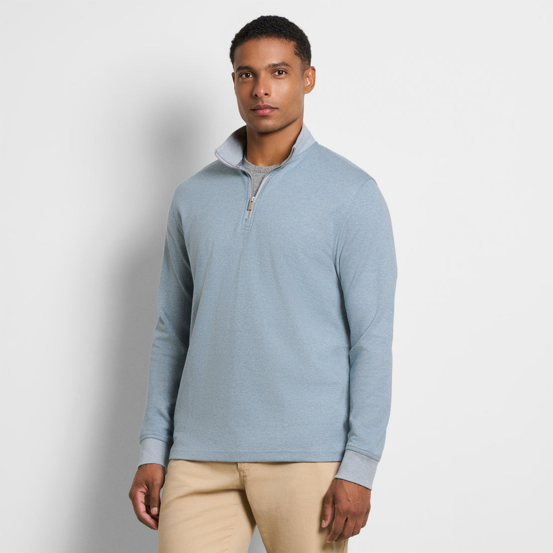 Essential Luxore Quarter Zip Houndstooth