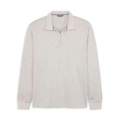 Essential Luxore Quarter Zip Herringbone – Regular Fit