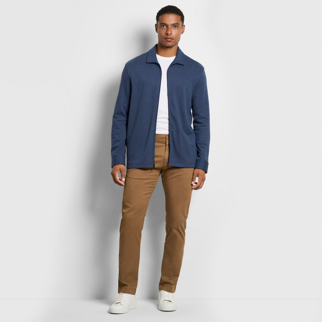 Craine Herringbone Zip Shacket - Regular Fit