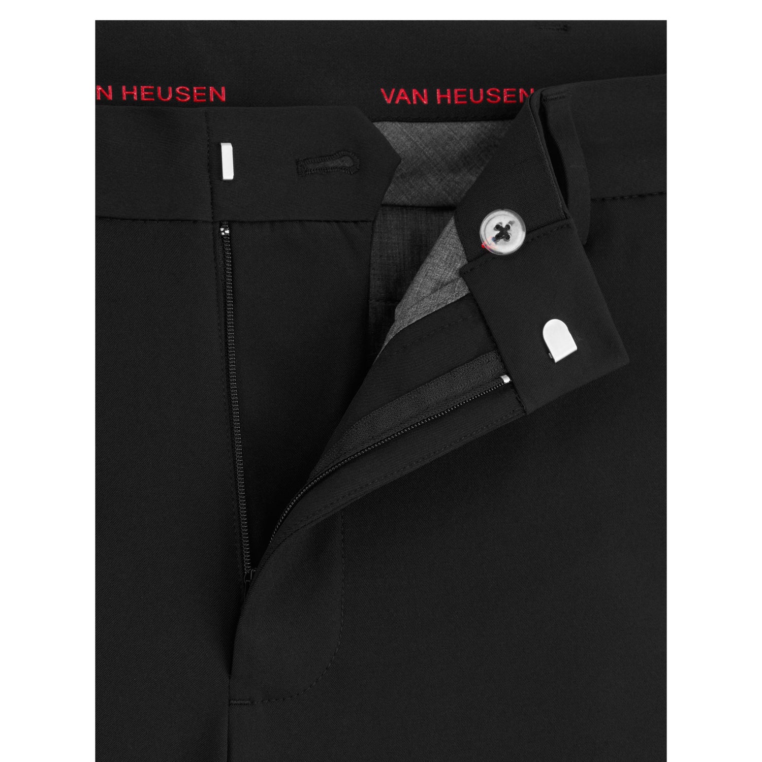 van heusen slim fit flex dress pants Van Heusen Men's Flex Stretch Flat Front Slim Dress Pants - Black
