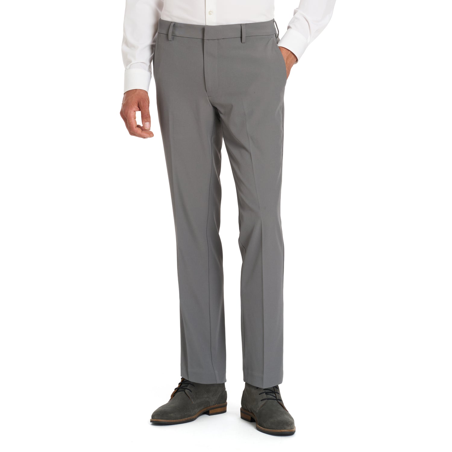 tight fit dress pants Plaid&Plain Men's Stretch Dress Pants Slim Fit Skinny Suit Pants 7101 Black 27W28L at Amazon Men's Clothing store