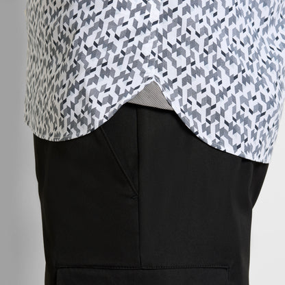 Cronbie Long Sleeve Stain Shield Shirt New Geo Print - Slim Fit