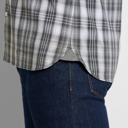 Cronbie Long Sleeve Stain Shield Shirt Heather Check Print - Slim Fit