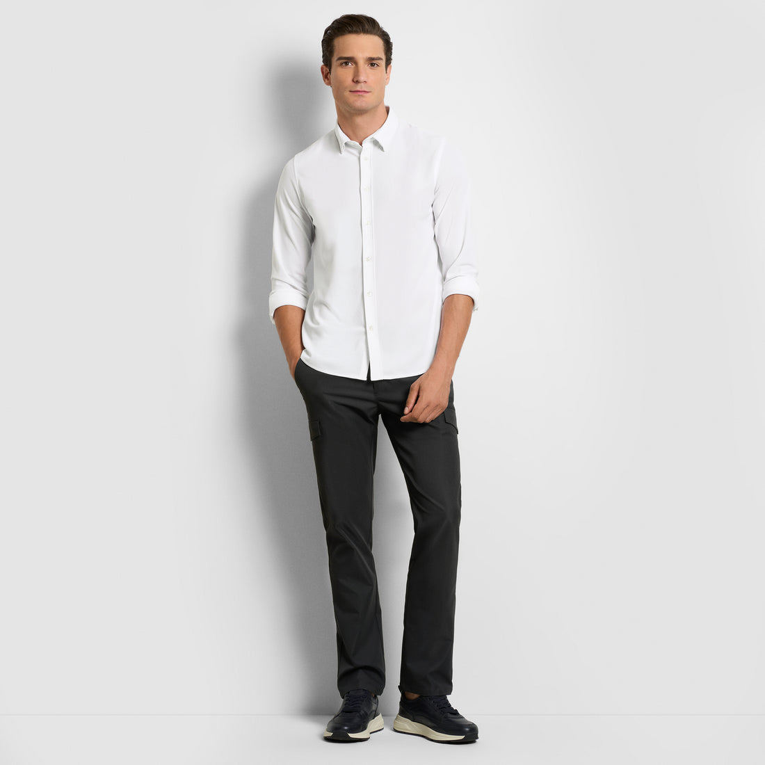 Performance Knit Long Sleeve Solid Shirt - Slim Fit