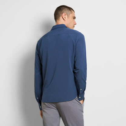 360 Comfort Long Sleeve Button Up Top Solid – Slim Fit