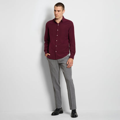 360 Comfort Long Sleeve Button Up Top Solid - Slim Fit