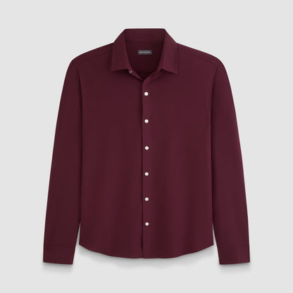 360 Comfort Long Sleeve Button Up Top Solid - Slim Fit