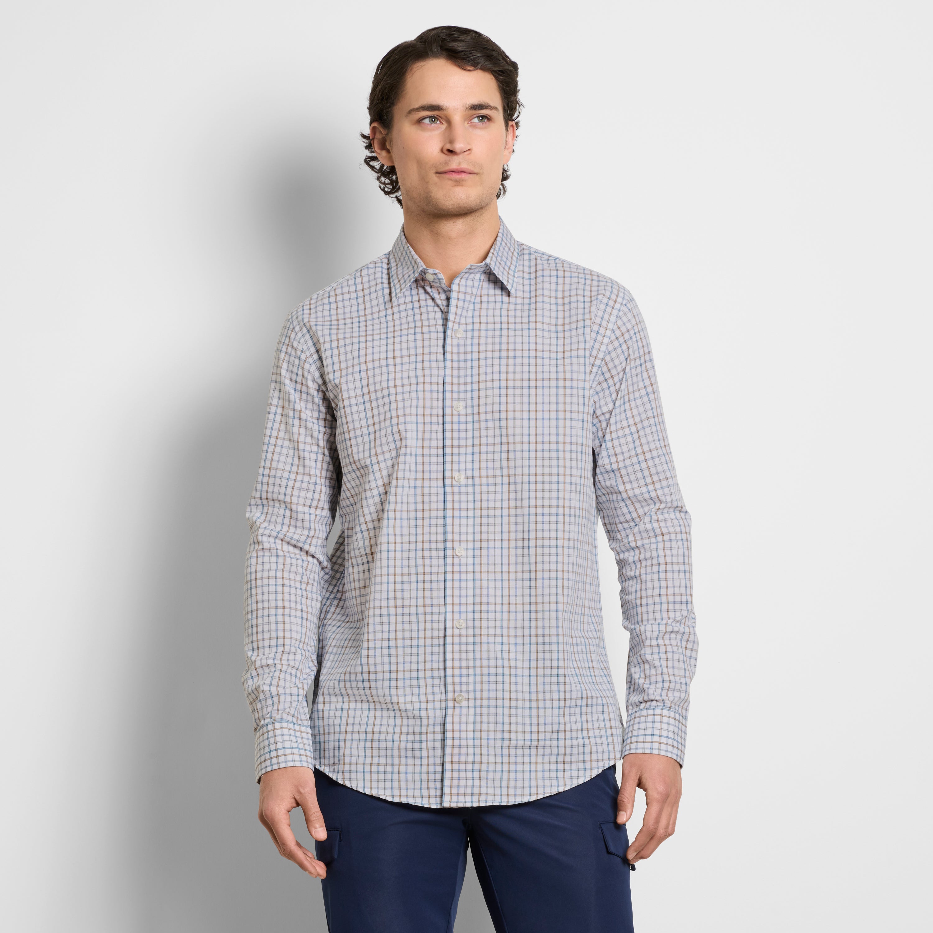 Wrinkle Free Long Sleeve Shirt Tattersall