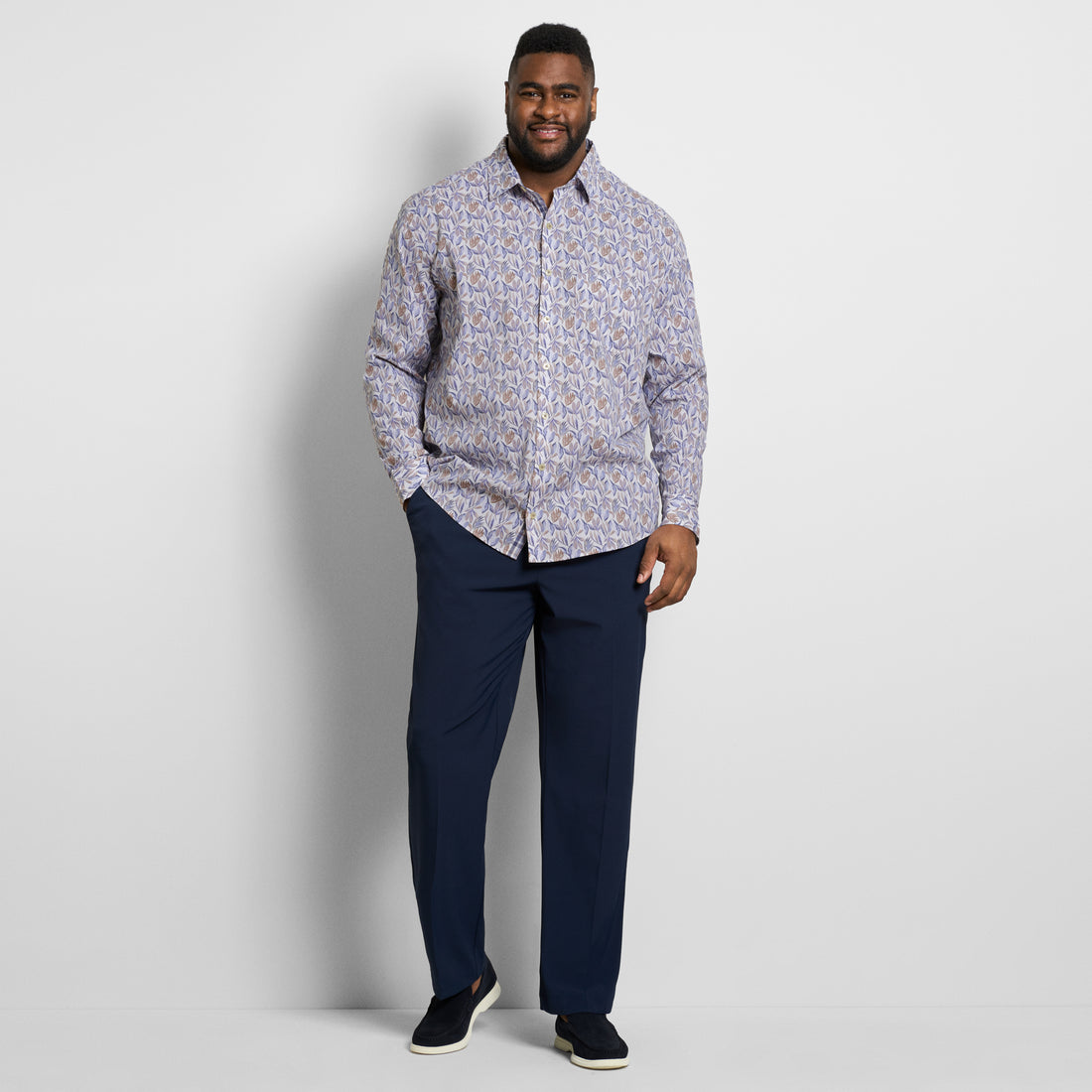 Originals Long Sleeve Shirt Halogen Print - Big & Tall