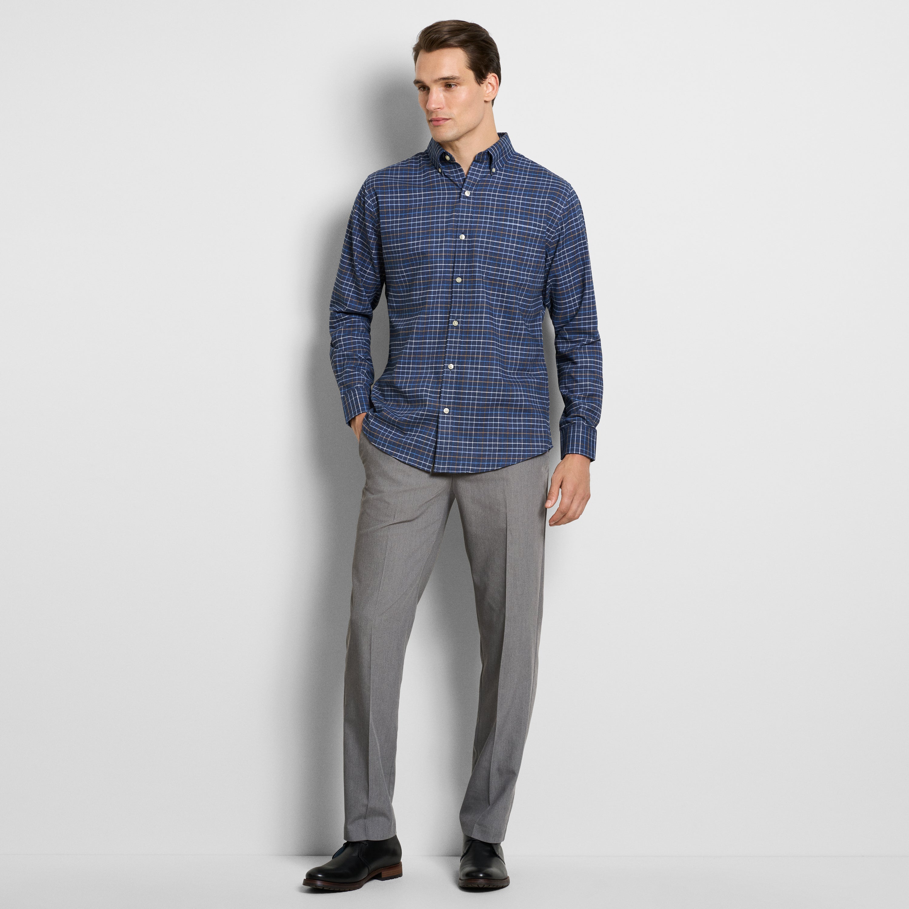 Regular Fit Weekend Tattersall Long Sleeve Shirt