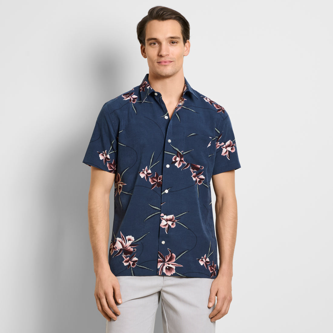 Weekend Printed Short Sleeve Camp Shirt