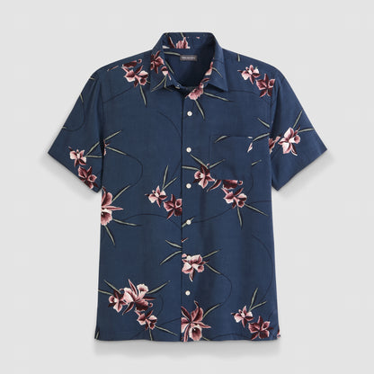 Weekend Printed Short Sleeve Camp Shirt