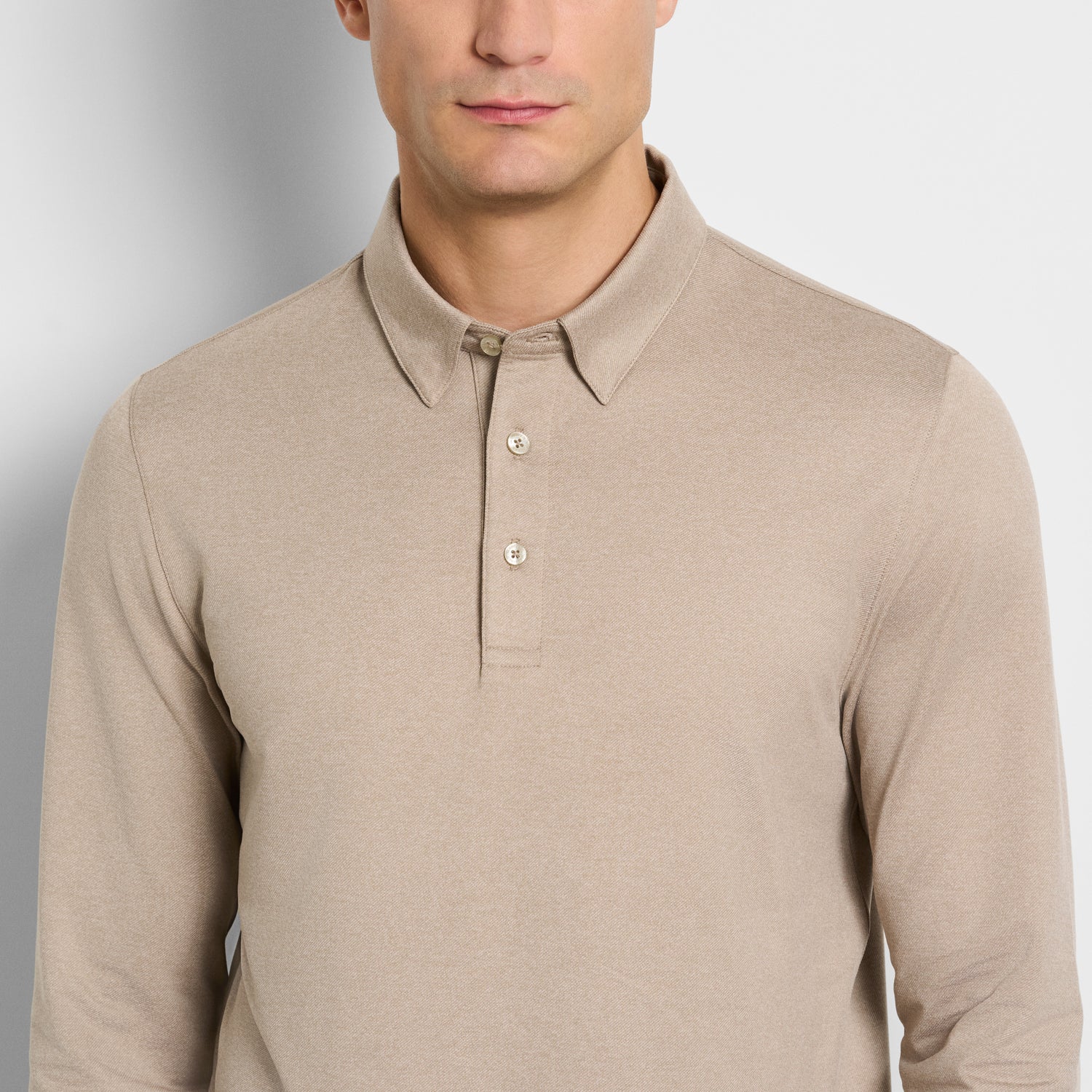 Performance Twill Long Sleeve Polo