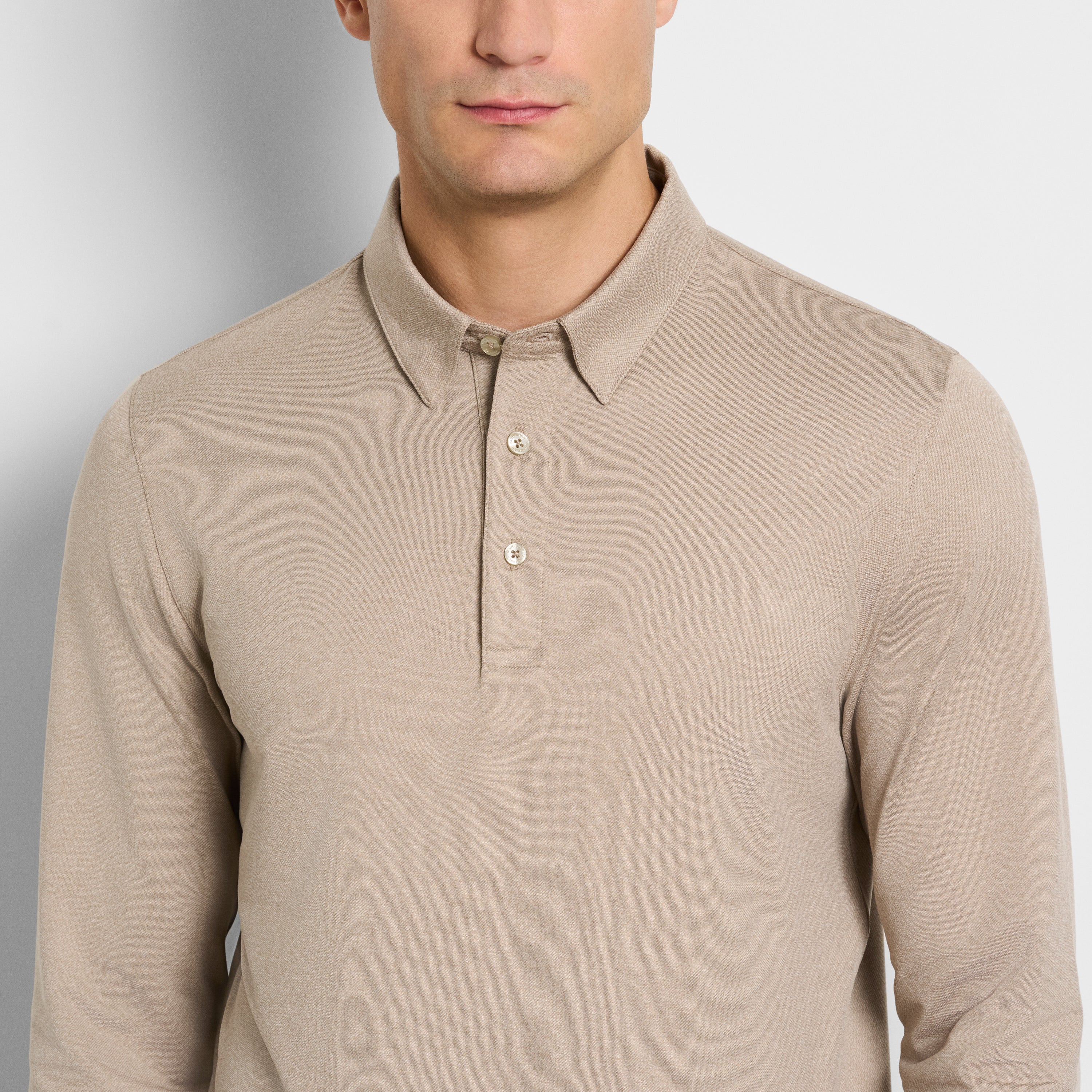 Performance Twill Long Sleeve Polo