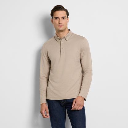 Performance Twill Long Sleeve Polo
