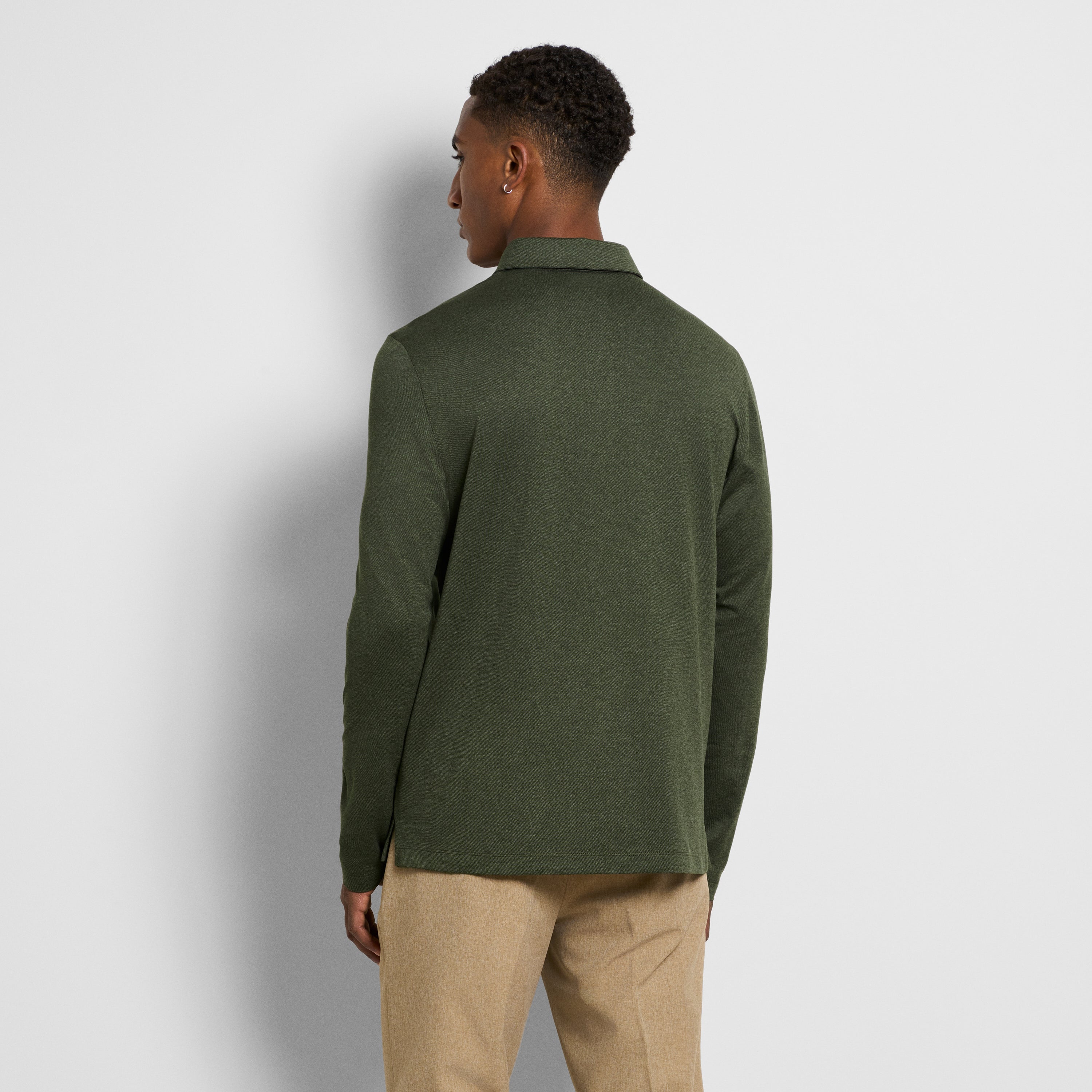 Performance Twill Long Sleeve Polo
