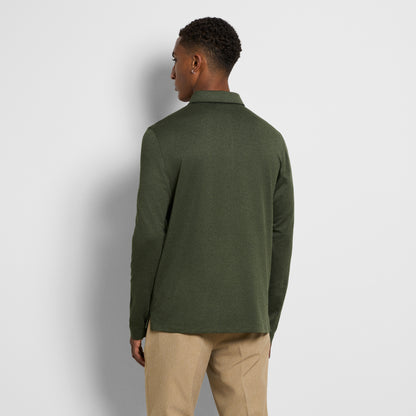Performance Twill Long Sleeve Polo