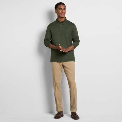 Performance Twill Long Sleeve Polo