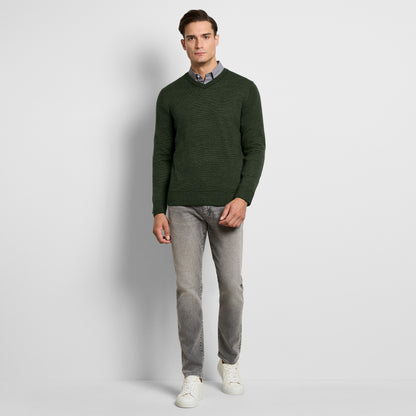 Essential End on End Long Sleeve V-Neck Sweater