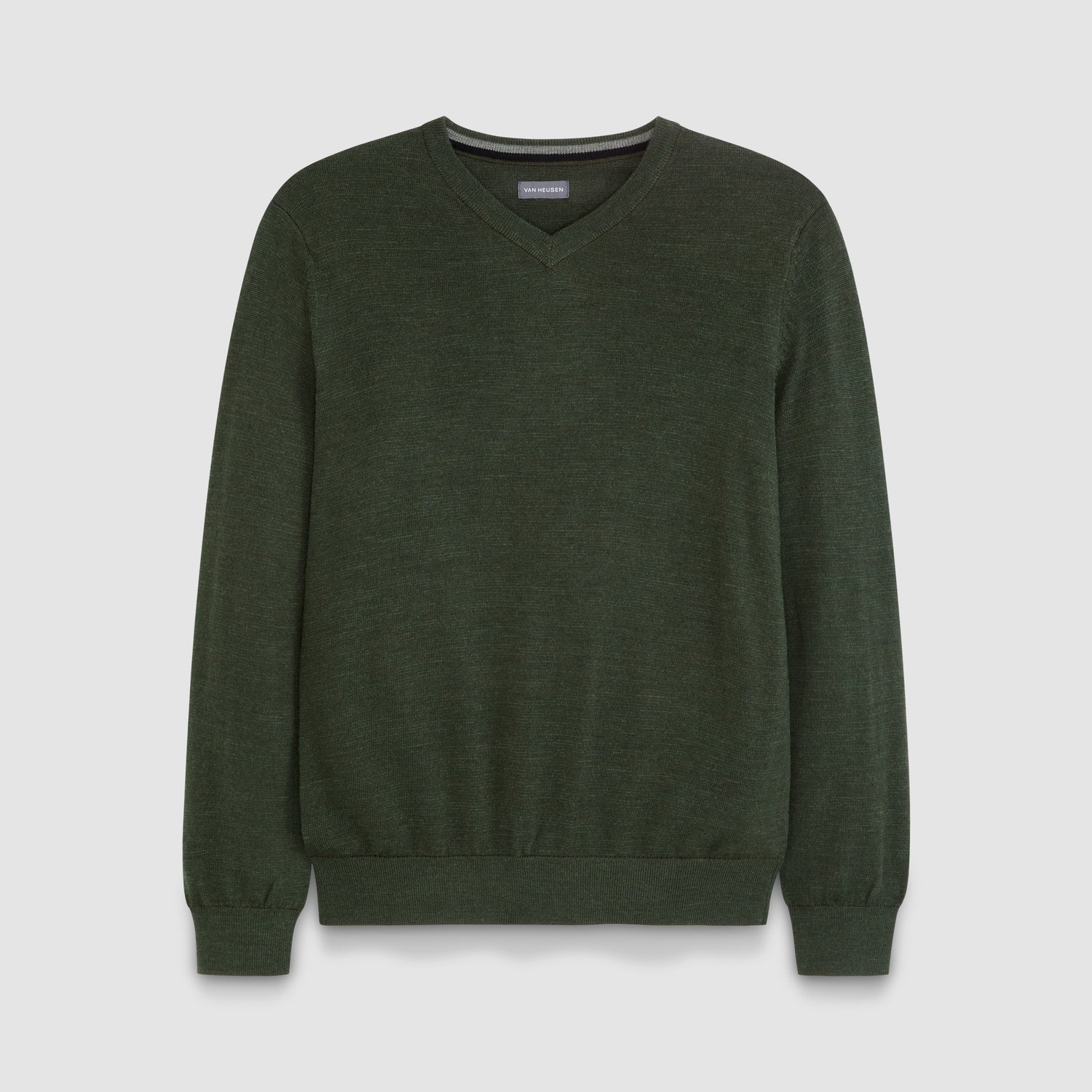 Essential End on End Long Sleeve V-Neck Sweater