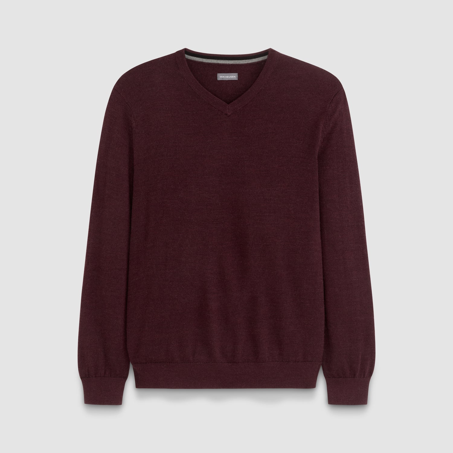 Essential End on End Long Sleeve V-Neck Sweater