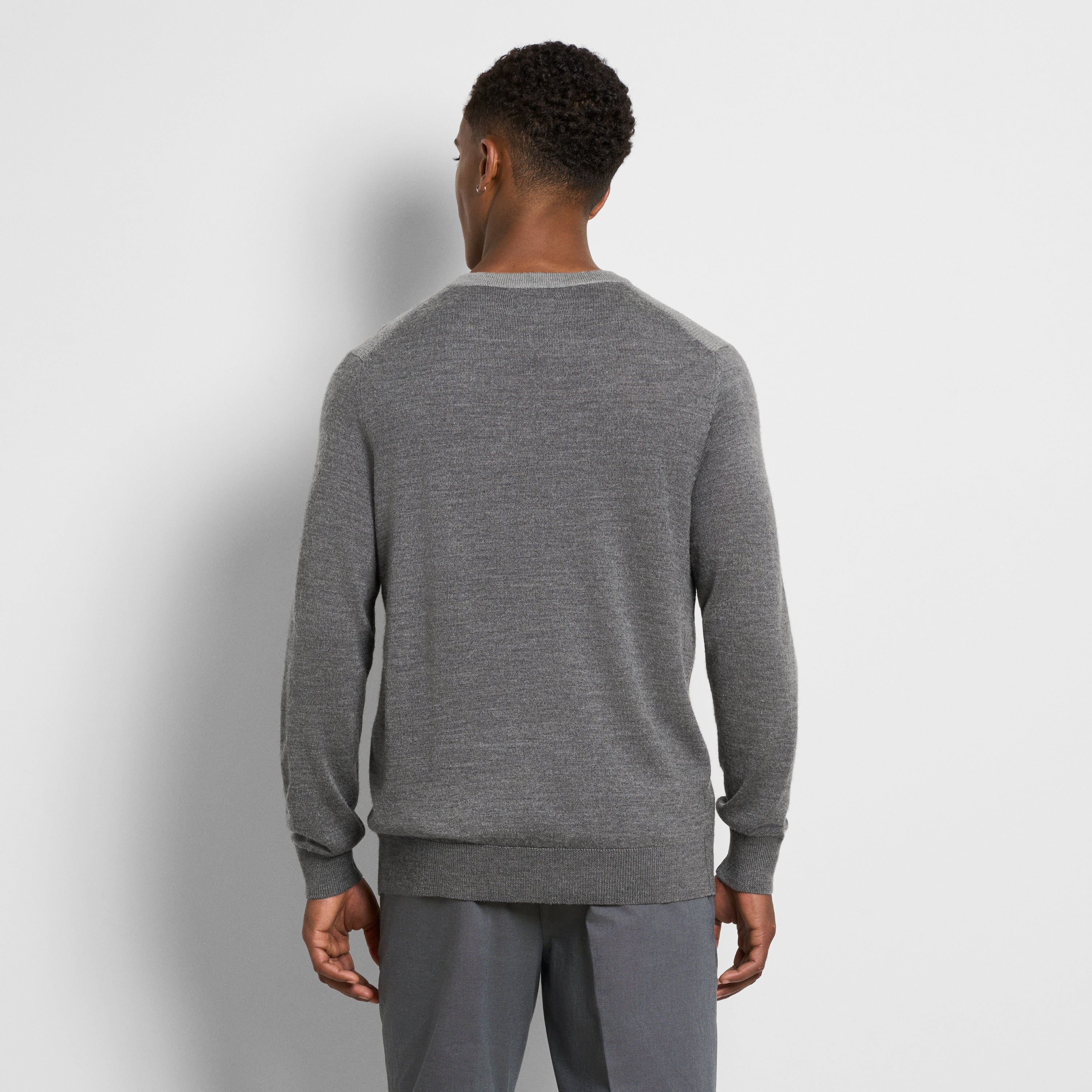 Essential Ski Stripe Long Sleeve Crewneck Sweater