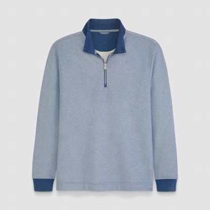 Essential Quarter Zip Pique Long Sleeve Sweater Fleece