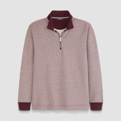 Essential Quarter Zip Pique Long Sleeve Sweater Fleece