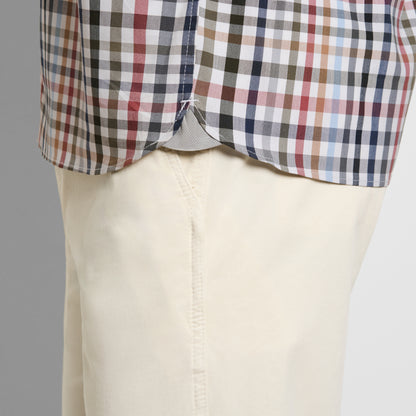 Folsen Short Sleeve Stain Shield Tattersall Print - Slim Fit