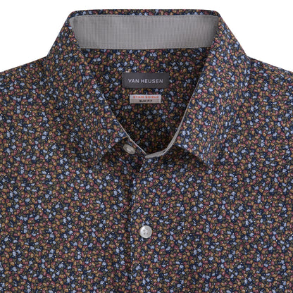 Cronbie Long Sleeve Shirt Stain Shield Shirt Floral Printt - Slim Fit