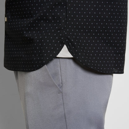 Everyday Defense Stain Shield Dot Print Long Sleeve Shirt - Slim Fit