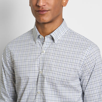 Cronbie Long Sleeve Stain Shield Shirt Open Plaid Print - Slim Fit