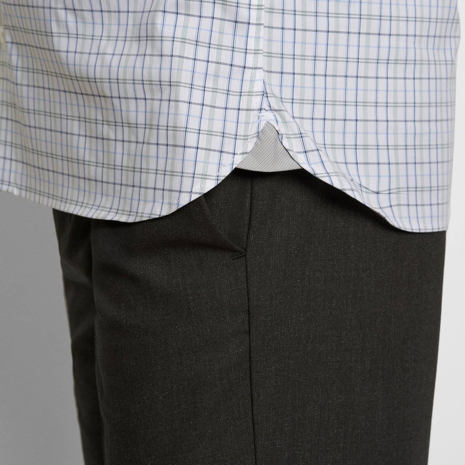 Cronbie Long Sleeve Stain Shield Shirt Open Plaid Print - Slim Fit