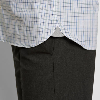 Cronbie Long Sleeve Stain Shield Shirt Open Plaid Print - Slim Fit