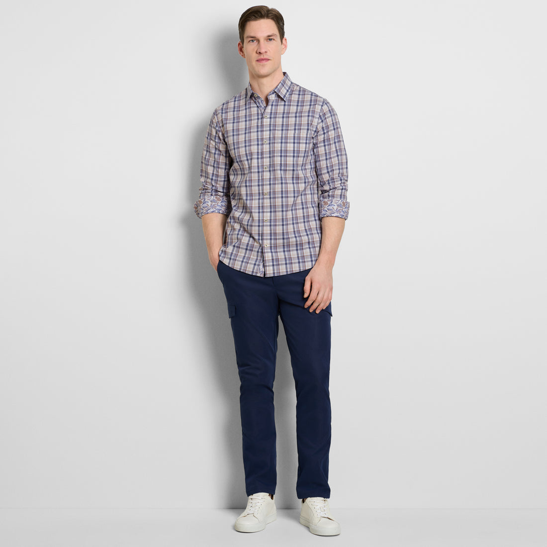 Originals Long Sleeve Easy Plaid Print - Slim Fit