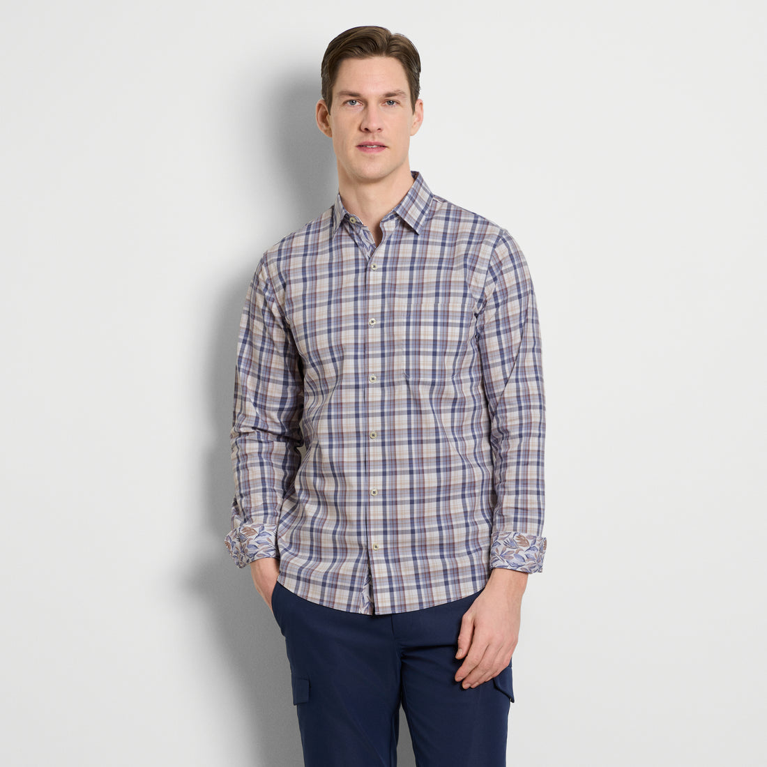 Originals Long Sleeve Easy Plaid Print - Slim Fit