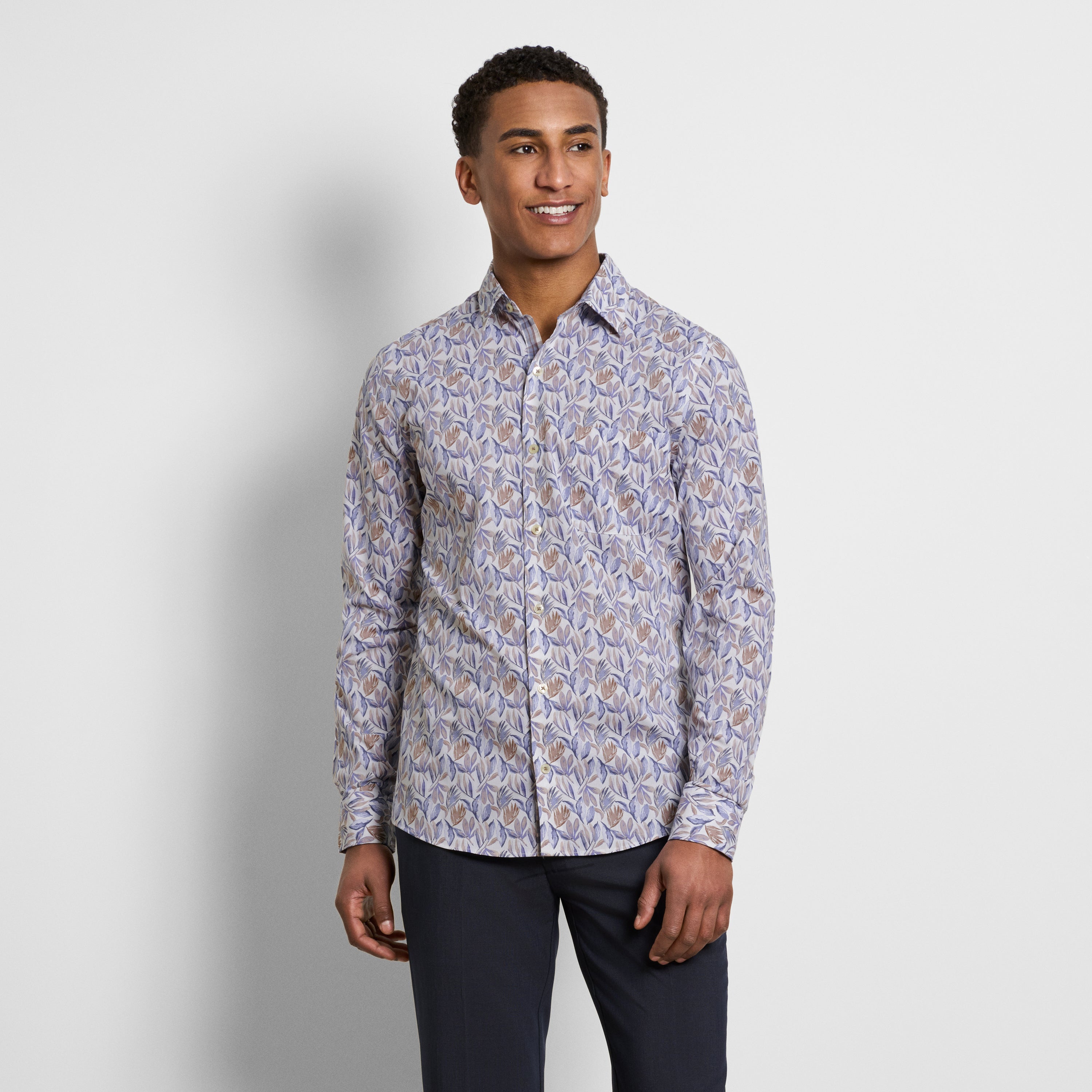 Originals Long Sleeve Halogen Print - Slim Fit