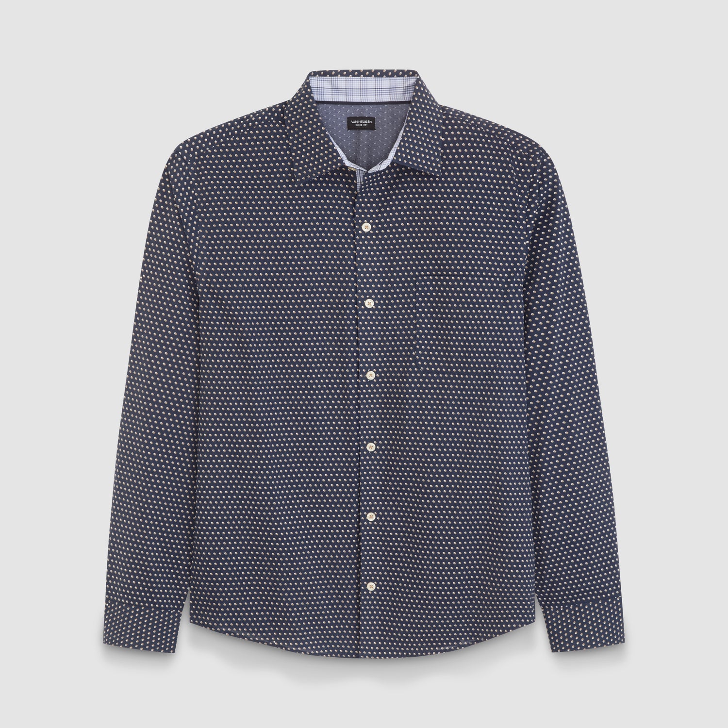 Originals Dot Print Long Sleeve Shirt - Slim Fit