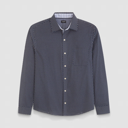 Originals Dot Print Long Sleeve Shirt - Slim Fit