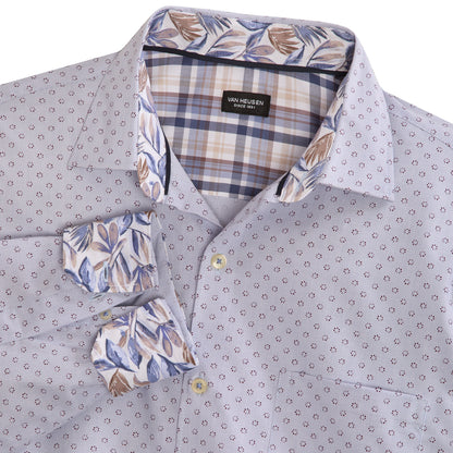 Originals Long Sleeve Shirt Stripe Dot Print - Slim Fit