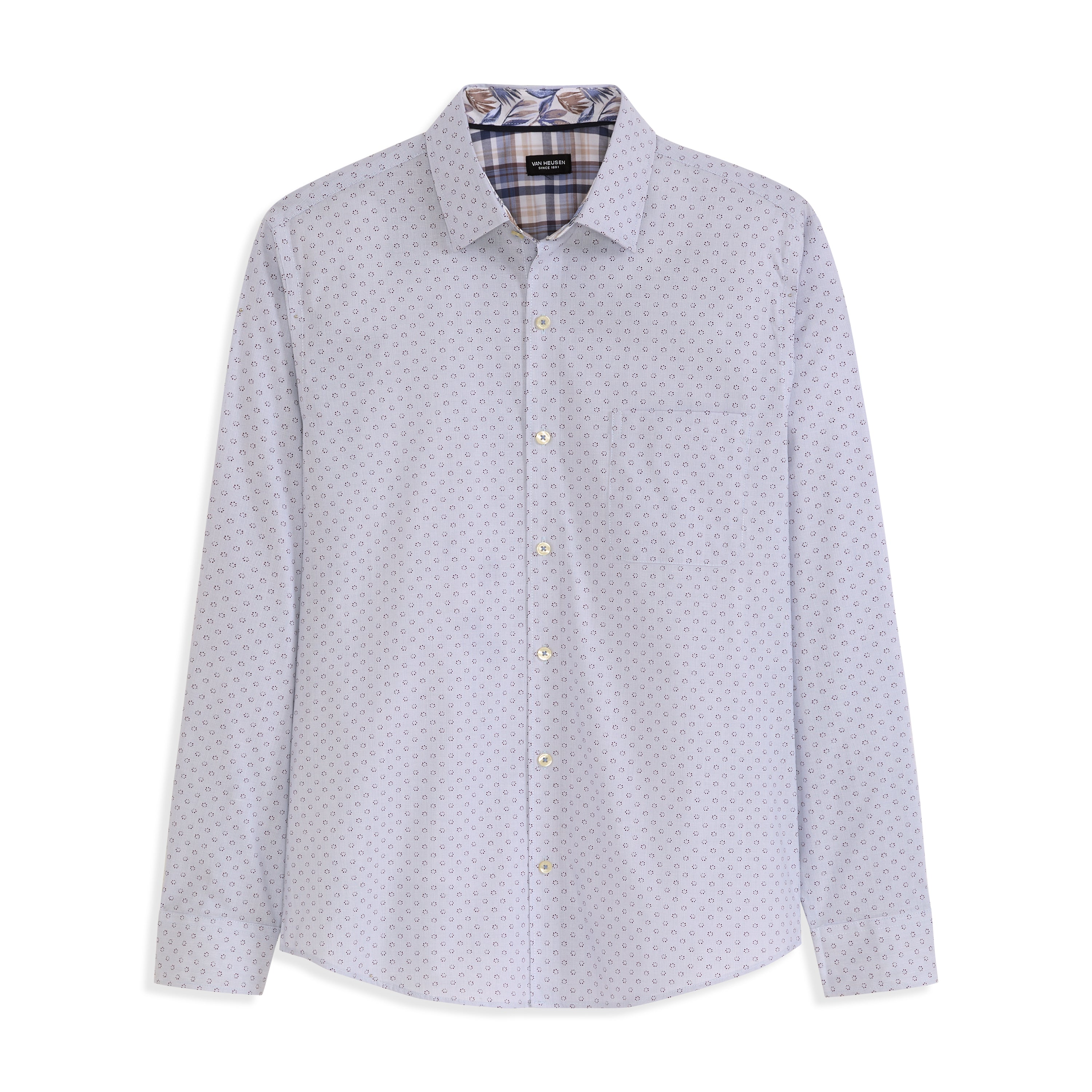Originals Long Sleeve Shirt Stripe Dot Print - Slim Fit