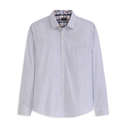 Originals Long Sleeve Shirt Stripe Dot Print - Slim Fit