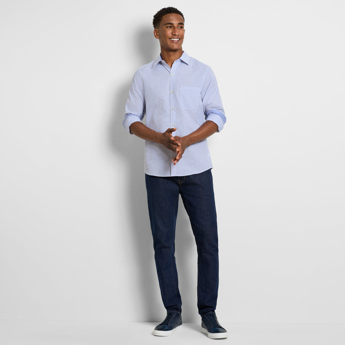 Originals Chenille Print Long Sleeve Shirt - Slim Fit